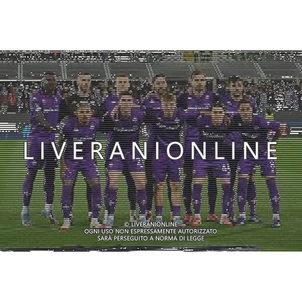 TVRG Fiorentina vs Real Betis nella foto formazione Fiorentina, in piedi da SX Moise Kean, David De Gea, Pietro Comuzzo, Yacine Adli, Marin Pongracic e Luca Ranieri; in basso da SX Dodò Domilson Cordeiro dos Santos, Robin Gosens, Albert Gudmundsson, Nicolò Fagioli e Rolando Mandragora Firenze 08-05-2025 Stadio Artemio Franchi UEFA Conference League - semifinale gara di ritorno foto Roberto Garavaglia/Agenzia Aldo Liverani sas