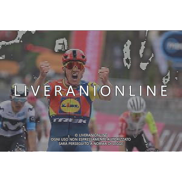 09-05-2025 Giro D\'italia; Tappa 01 Durres - Tirana; 2025, Lidl - Trek; Pedersen, Mads; Tirana; ©SIROTTI - AGENZIA ALDO LIVERANI SAS