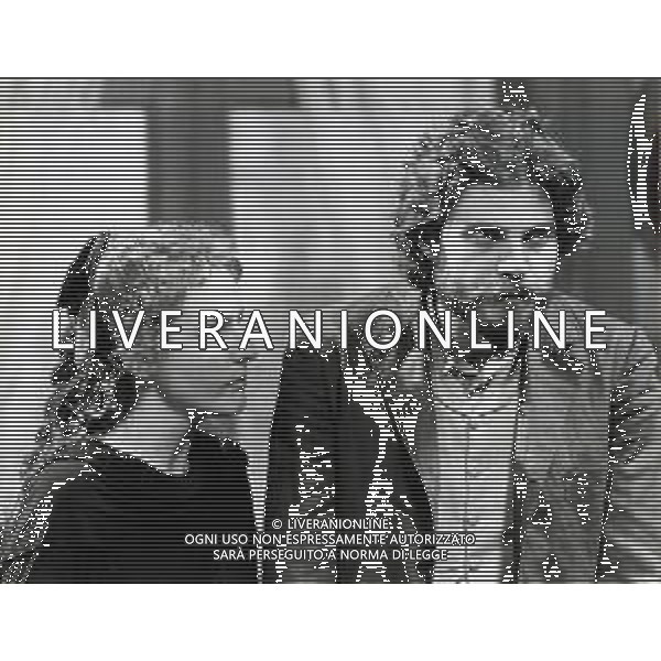 ST-RETROSPETTIVA GIULIANA DE SIO ATTRICE NELLA FOTO GIULIANA DE SIO CON GIOVANNI VISENTIN SET DELLO SCENEGGIATO “IVANOV“ NELL\'ANNO 1982 FOTO ENRICO LIVERANI-AG ALDO LIVERANI SAS 