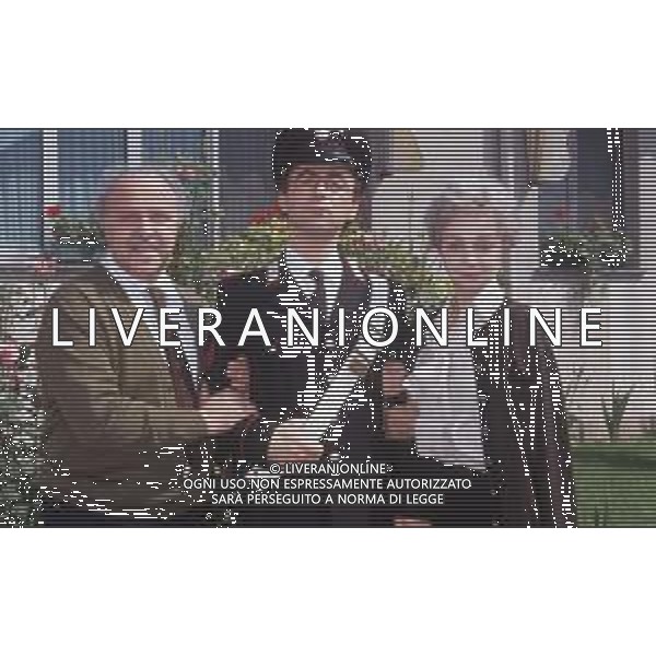 COL-RETROSPETTIVA MAURIZIO NICHETTI ATTORE NELLA FOTO RENATO SCARPA-MAURIZIO NICHETTI E MILENA VUKOTIC SUL SET DEL FILM “STEFANO QUANTESTORIE “NELL\'ANNO 1993 AG THEMA-AG ALDO LIVERANI SAS