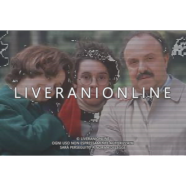 COL-RETROSPETTIVA MAURIZIO NICHETTI ATTORE NELLA FOTO RENATO SCARPA------- MILENA VUKOTIC SUL SET DEL FILM “STEFANO QUANTESTORIE “NELL\'ANNO 1993 AG THEMA-AG ALDO LIVERANI SAS