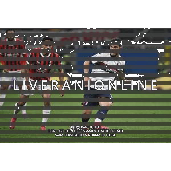 Milan vs Bologna nella foto Riccardo Orsolini (Bologna) e sulla SX Tijjani Reijnders (Milan) Milano 09-05-2025 Stadio Giuseppe Meazza - San Siro Campionato Serie A Enilive - 36a giornata foto Roberto Garavaglia/Agenzia Aldo Liverani sas