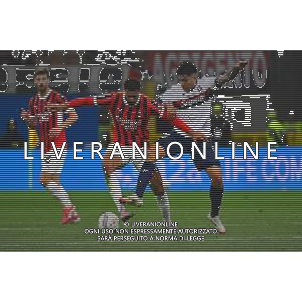 Milan vs Bologna nella foto Ruben Loftus-Cheek (Milan) e Santiago Castro (Bologna) Milano 09-05-2025 Stadio Giuseppe Meazza - San Siro Campionato Serie A Enilive - 36a giornata foto Roberto Garavaglia/Agenzia Aldo Liverani sas