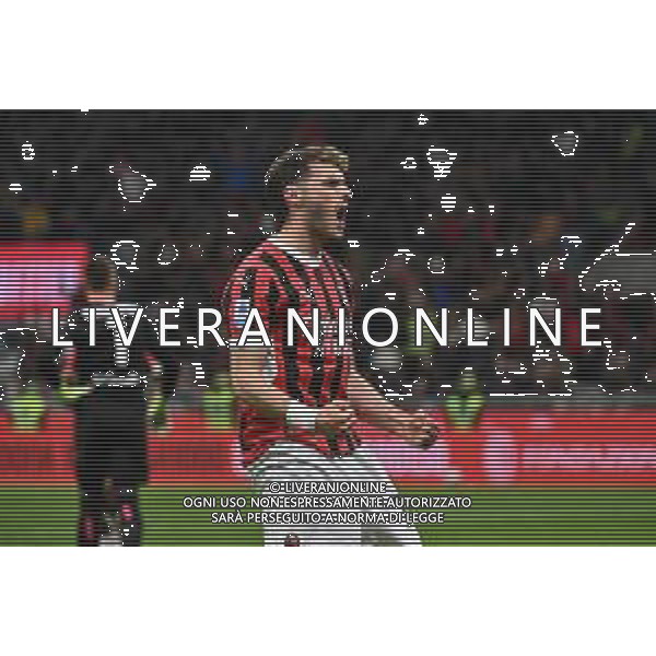Milan vs Bologna nella foto Santiago Gimenez (Milan) esultanza dopo il gol dell\'1 a 1 Milano 09-05-2025 Stadio Giuseppe Meazza - San Siro Campionato Serie A Enilive - 36a giornata foto Roberto Garavaglia/Agenzia Aldo Liverani sas