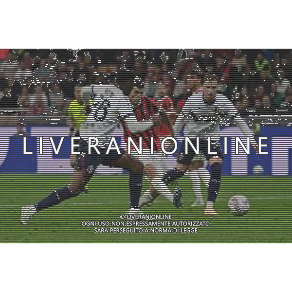 Milan vs Bologna nella foto Christian Mate Pulisic (Milan) segna il gol del 2 a 1 Milano 09-05-2025 Stadio Giuseppe Meazza - San Siro Campionato Serie A Enilive - 36a giornata foto Roberto Garavaglia/Agenzia Aldo Liverani sas
