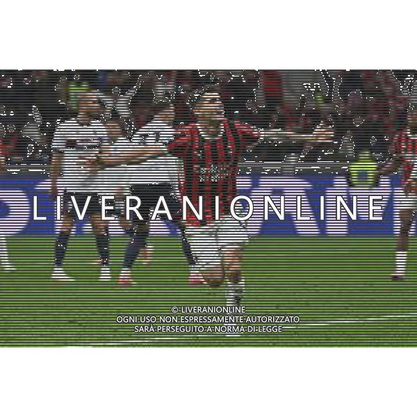 Milan vs Bologna nella foto Christian Mate Pulisic (Milan) esultanza dopo il gol del 2 a 1 Milano 09-05-2025 Stadio Giuseppe Meazza - San Siro Campionato Serie A Enilive - 36a giornata foto Roberto Garavaglia/Agenzia Aldo Liverani sas