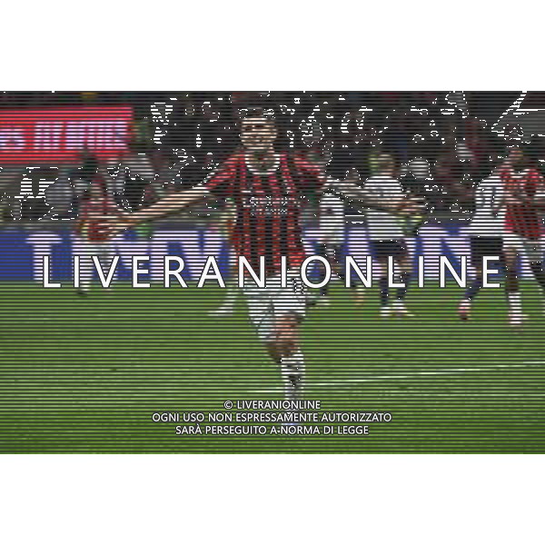 Milan vs Bologna nella foto Christian Mate Pulisic (Milan) esultanza dopo il gol del 2 a 1 Milano 09-05-2025 Stadio Giuseppe Meazza - San Siro Campionato Serie A Enilive - 36a giornata foto Roberto Garavaglia/Agenzia Aldo Liverani sas
