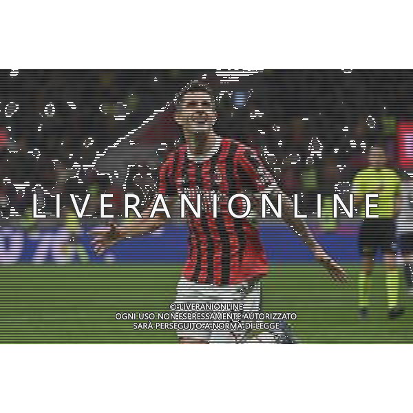Milan vs Bologna nella foto Christian Mate Pulisic (Milan) esultanza dopo il gol del 2 a 1 Milano 09-05-2025 Stadio Giuseppe Meazza - San Siro Campionato Serie A Enilive - 36a giornata foto Roberto Garavaglia/Agenzia Aldo Liverani sas