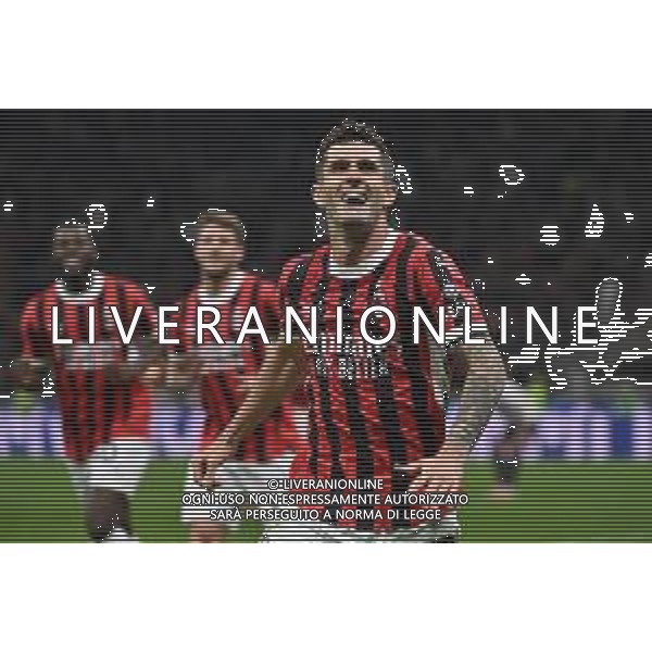 Milan vs Bologna nella foto Christian Mate Pulisic (Milan) esultanza dopo il gol del 2 a 1 Milano 09-05-2025 Stadio Giuseppe Meazza - San Siro Campionato Serie A Enilive - 36a giornata foto Roberto Garavaglia/Agenzia Aldo Liverani sas
