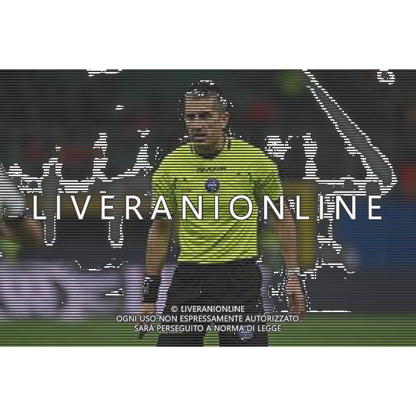 Milan vs Bologna nella foto l\'arbitro Livio Marinelli di Tivoli (Roma) Milano 09-05-2025 Stadio Giuseppe Meazza - San Siro Campionato Serie A Enilive - 36a giornata foto Roberto Garavaglia/Agenzia Aldo Liverani sas