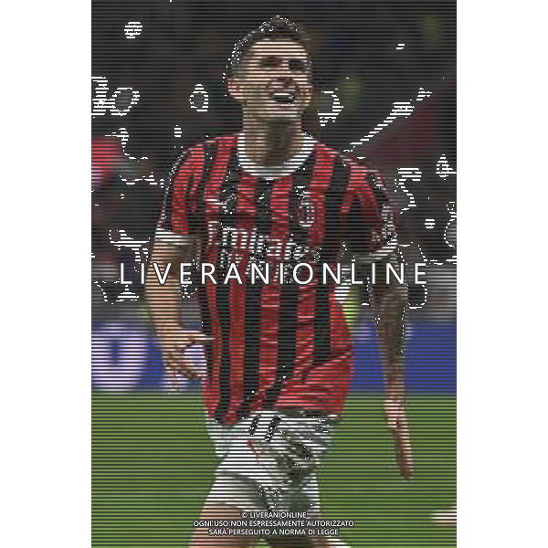 Milan vs Bologna nella foto Christian Mate Pulisic (Milan) esultanza dopo il gol del 2 a 1 Milano 09-05-2025 Stadio Giuseppe Meazza - San Siro Campionato Serie A Enilive - 36a giornata foto Roberto Garavaglia/Agenzia Aldo Liverani sas