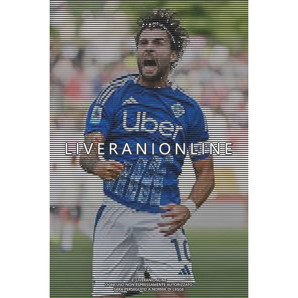 TVRG Como vs Cagliari nella foto Patrick Cutrone (Como) esultanza dopo il gol del 3 a 1 Como 10-05-2025 Stadio Giuseppe Sinigaglia Campionato Serie A Enilive - 36a giornata foto Roberto Garavaglia/Agenzia Aldo Liverani sas