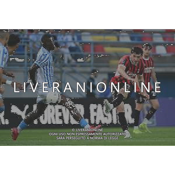 TVRG Milan Futuro vs Spal nella foto Mattia Sandri (Milan Futuro) al tiro Solbiate Arno (VA) 10-05-2025 Stadio Felice Chinetti Campionato Serie C girone B - playout gara di andata foto Roberto Garavaglia/Agenzia Aldo Liverani sas