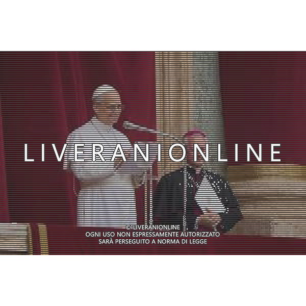 Città del Vaticano - 11 Maggio 2025 Papa Leone XIV appare al balcone centrale della Basilica di San Pietro per la sua prima benedizione domenicale dopo la sua elezione, in Piazza San Pietro in Vaticano Nella Foto: Papa Leone XIV  Andrea Bracaglia - AGENZIA ALDO LIVERANI SAS