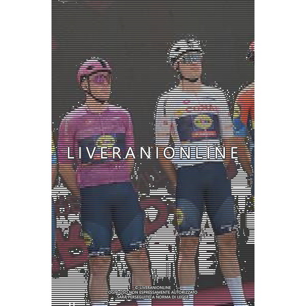 11-05-2025 Giro D\'italia; Tappa 03 Vlore - Vlore; 2025, Lidl - Trek; Pedersen, Mads; Vacek, Mathias; Vlore; ©SIROTTI - AGENZIA ALDO LIVERANI SAS