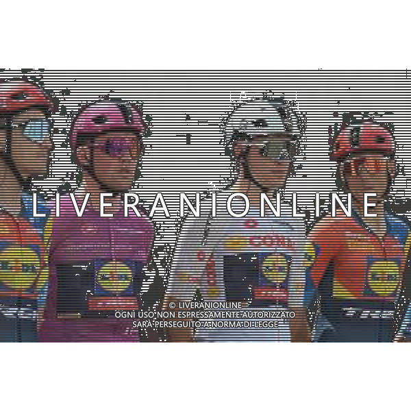 11-05-2025 Giro D\'italia; Tappa 03 Vlore - Vlore; 2025, Lidl - Trek; Pedersen, Mads; Vacek, Mathias; Vlore; ©SIROTTI - AGENZIA ALDO LIVERANI SAS