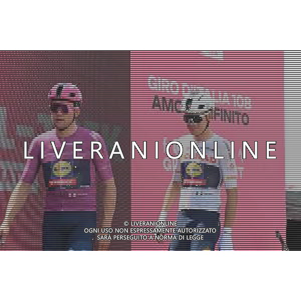 11-05-2025 Giro D\'italia; Tappa 03 Vlore - Vlore; 2025, Lidl - Trek; Pedersen, Mads; Vacek, Mathias; Vlore; ©SIROTTI - AGENZIA ALDO LIVERANI SAS