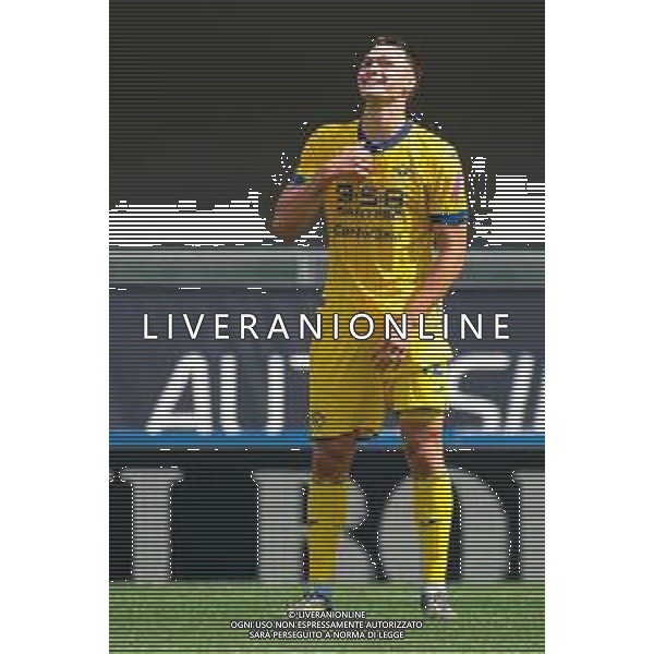 TVEM May 11, 2025 Verona, Italy - Hellas Verona vs US Lecce - Italian soccer serie A 2024/25 - Marcantonio Bentegodi Stadium. In the pic: Diego Coppola of Hellas Verona celebrates after scoring a goal foto emmanuele mastrodonato-ag aldo liverani sas