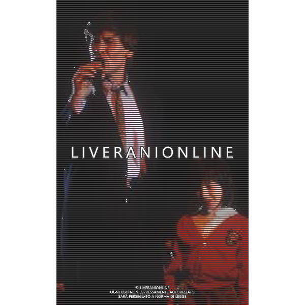 DIAP-RETROSPETTIVA GIANNI MORANDI CANTANTE NELLA FOTO GIANNI MORANDI NELL\'ANNO 1990 AG ALDO LIVERANI SAS 