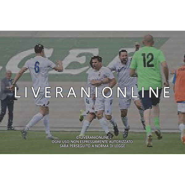 TVRG Correggese vs Nibbiano e Valtidone nella foto giocatori Nibbiano e Valtidone esultanza dopo il gol dell\'1 a 0 Fiorenzuola d\'Arda (PC) 11-05-2025 Stadio velodromo Attilio Pavesi Campionato Eccellenza Emilia Romagna spareggio per la promozione in Serie D foto Roberto Garavaglia/Agenzia Aldo Liverani sas