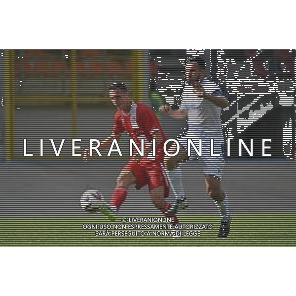 TVRG Correggese vs Nibbiano e Valtidone nella foto Luca Siligardi (Correggese) e Daniel Jakimovski (Nibbiano e Valtidone) Fiorenzuola d\'Arda (PC) 11-05-2025 Stadio velodromo Attilio Pavesi Campionato Eccellenza Emilia Romagna spareggio per la promozione in Serie D foto Roberto Garavaglia/Agenzia Aldo Liverani sas