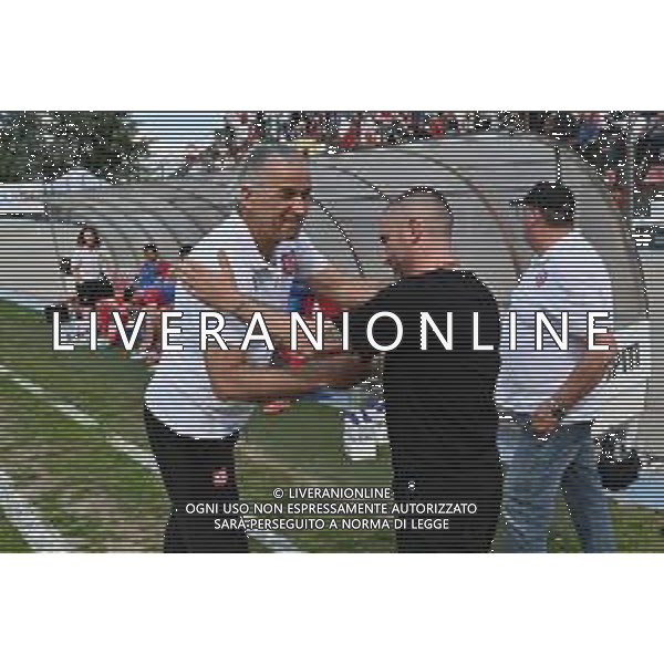 TVRG Correggese vs Nibbiano e Valtidone nella foto Ivano Rossi allenatore Correggese e Luca Rastelli allenatore Nibbiano e Valtidone Fiorenzuola d\'Arda (PC) 11-05-2025 Stadio velodromo Attilio Pavesi Campionato Eccellenza Emilia Romagna spareggio per la promozione in Serie D foto Roberto Garavaglia/Agenzia Aldo Liverani sas