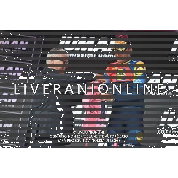 11-05-2025 Giro D\'italia; Tappa 03 Vlore - Vlore; 2025, Lidl - Trek; Pedersen, Mads; Della Casa, Enrico; Vlore; ©SIROTTI - AGENZIA ALDO LIVERANI SAS