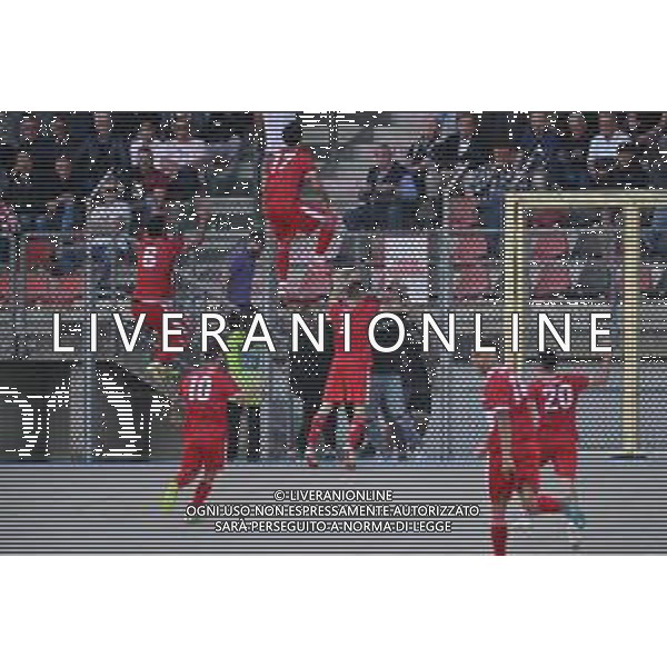 TVRG Correggese vs Nibbiano e Valtidone nella foto giocatori Correggese esultanza dopo il gol del 2 a 1 Fiorenzuola d\'Arda (PC) 11-05-2025 Stadio velodromo Attilio Pavesi Campionato Eccellenza Emilia Romagna spareggio per la promozione in Serie D foto Roberto Garavaglia/Agenzia Aldo Liverani sas
