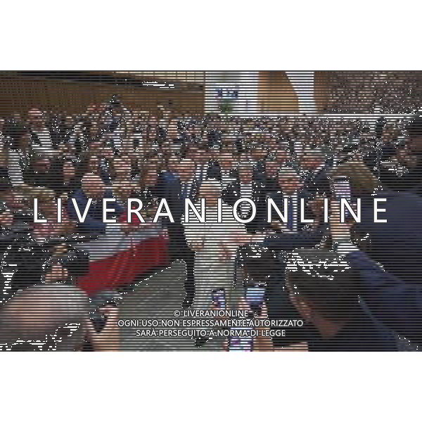 Citta\' del Vaticano - 12 Maggio 2025 Udienza del Santo Padre Leone XIV ai rappresentanti dei media Nella Foto: Papa Leone XIV Foto Andrea Bracaglia-Ag Aldo Liverani sas