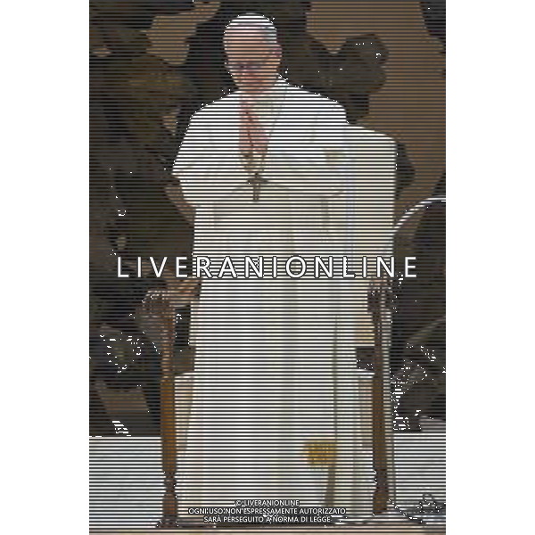Citta\' del Vaticano - 12 Maggio 2025 Udienza del Santo Padre Leone XIV ai rappresentanti dei media Nella Foto: Papa Leone XIV Foto Andrea Bracaglia-Ag Aldo Liverani sas