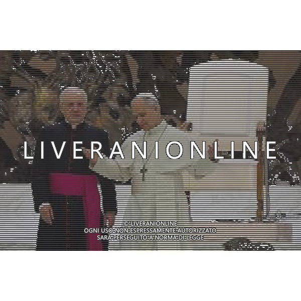 Citta\' del Vaticano - 12 Maggio 2025 Udienza del Santo Padre Leone XIV ai rappresentanti dei media Nella Foto: Papa Leone XIV Foto Andrea Bracaglia-Ag Aldo Liverani sas