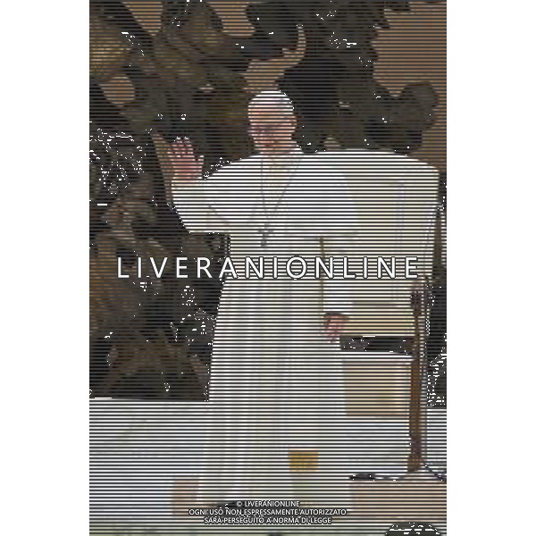 Citta\' del Vaticano - 12 Maggio 2025 Udienza del Santo Padre Leone XIV ai rappresentanti dei media Nella Foto: Papa Leone XIV Foto Andrea Bracaglia-Ag Aldo Liverani sas