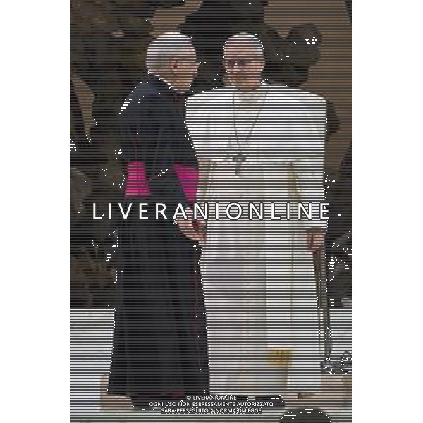 Citta\' del Vaticano - 12 Maggio 2025 Udienza del Santo Padre Leone XIV ai rappresentanti dei media Nella Foto: Papa Leone XIV Foto Andrea Bracaglia-Ag Aldo Liverani sas