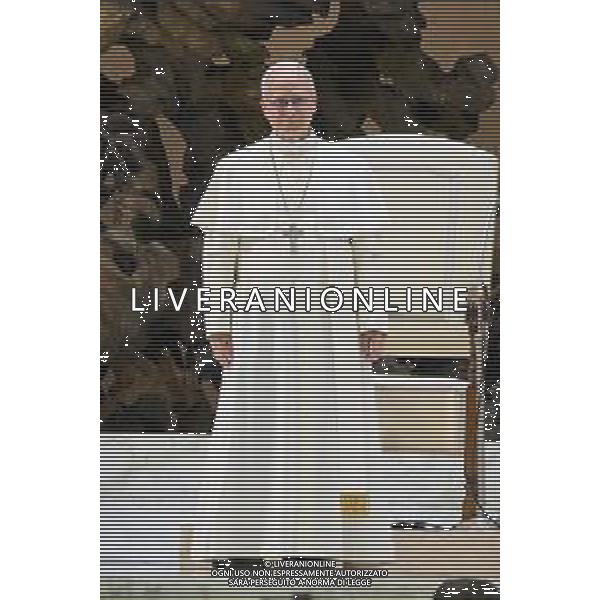 Citta\' del Vaticano - 12 Maggio 2025 Udienza del Santo Padre Leone XIV ai rappresentanti dei media Nella Foto: Papa Leone XIV Foto Andrea Bracaglia-Ag Aldo Liverani sas