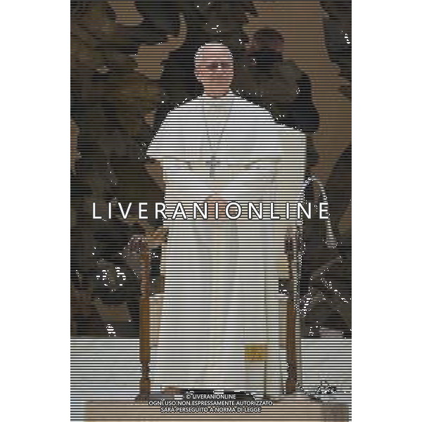 Citta\' del Vaticano - 12 Maggio 2025 Udienza del Santo Padre Leone XIV ai rappresentanti dei media Nella Foto: Papa Leone XIV Foto Andrea Bracaglia-Ag Aldo Liverani sas