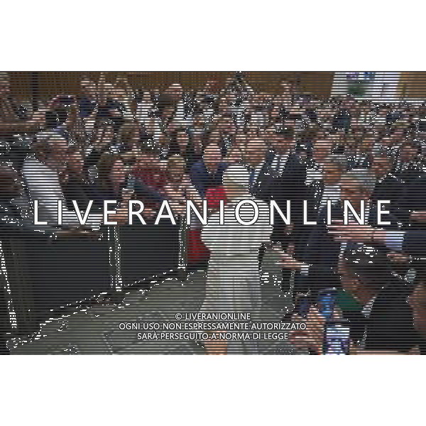 Citta\' del Vaticano - 12 Maggio 2025 Udienza del Santo Padre Leone XIV ai rappresentanti dei media Nella Foto: Papa Leone XIV Foto Andrea Bracaglia-Ag Aldo Liverani sas
