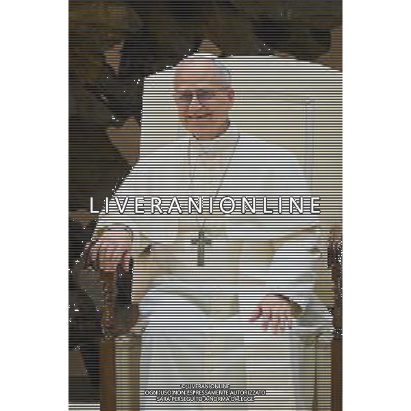 Citta\' del Vaticano - 12 Maggio 2025 Udienza del Santo Padre Leone XIV ai rappresentanti dei media Nella Foto: Papa Leone XIV Foto Andrea Bracaglia-Ag Aldo Liverani sas