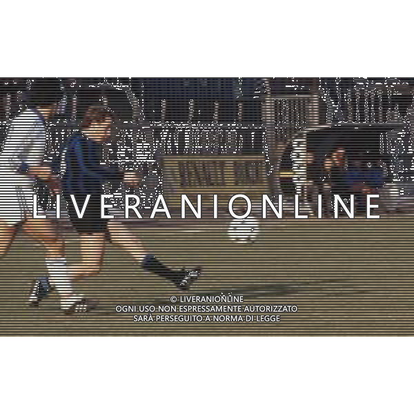 DIAP-RETROSPETTIVA FULVIO BONOMI CALCIATORE NELLA FOTO FULVIO BONOMI CON LA MAGLIA DELL\'ATALANTA CALCIO AG ALDO LIVERANI SAS