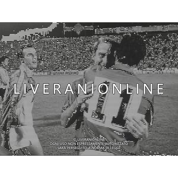 ST-RETROSPETTIVA FULVIO BONOMI CALCIATORE NELLA FOTO FULVIO BONOMI CON LA MAGLIA DELLA SAMPDORIA CON GIANLUCA VIALLI AG ALDO LIVERANI SAS