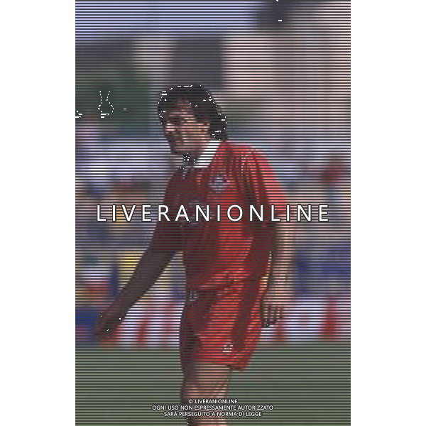 DIAP-RETROSPETTIVA FULVIO SIMONINI CALCIATORE NELLA FOTO FULVIO SIMONINI CON LA MAGLIA DEL PIACENZA CALCIO AG ALDO LIVERANI SAS
