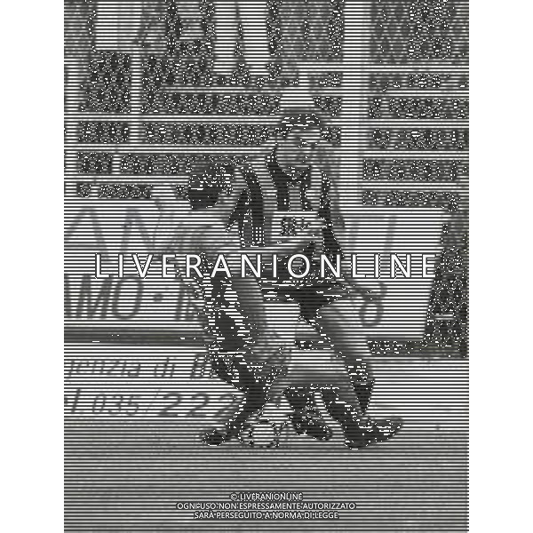 ST-RETROSPETTIVA FULVIO SIMONINI CALCIATORE NELLA FOTO FULVIO SIMONINI CON LA MAGLIA DELL\'ATALANTA CALCIO AG ALDO LIVERANI SAS