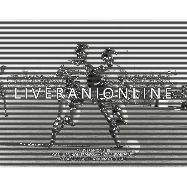 ST-RETROSPETTIVA FULVIO SIMONINI CALCIATORE NELLA FOTO FULVIO SIMONINI CON LA MAGLIA DEL PIACENZA CALCIO AG ALDO LIVERANI SAS