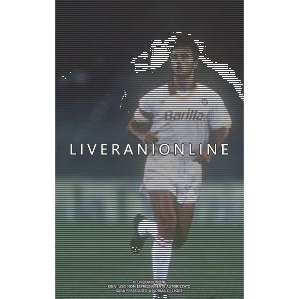 DIAP-RETROSPETTIVA GIUSEPPE GIANNINI CALCIATORE NELLA FOTO GIUSEPPE GIANNINI CON LA MAGLIA DELLA ROMA CALCIO AG ALDO LIVERANI SAS