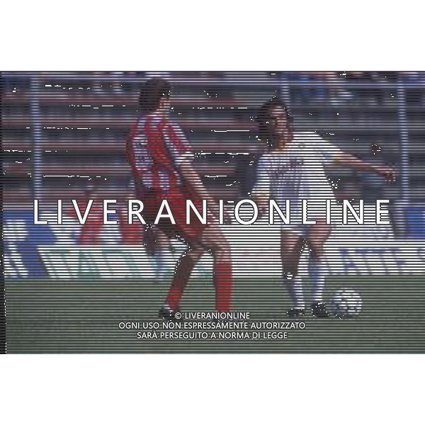 DIAP-RETROSPETTIVA GIUSEPPE GIANNINI CALCIATORE NELLA FOTO GIUSEPPE GIANNINI CON LA MAGLIA DELLA ROMA CALCIO AG ALDO LIVERANI SAS