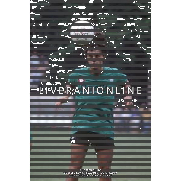 DIAP-RETROSPETTIVA GIUSEPPE GIANNINI CALCIATORE NELLA FOTO GIUSEPPE GIANNINI CON LA MAGLIA DELLA ROMA CALCIO AG ALDO LIVERANI SAS