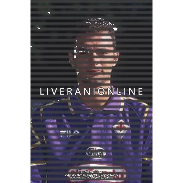 DIAP-RETROSPETTIVA GIULIO FALCONE CALCIATORE NELLA FOTO GIULIO FALCONE CON LA MAGLIA DELLA FIORENTINA CALCIO AG ALDO LIVERANI SAS