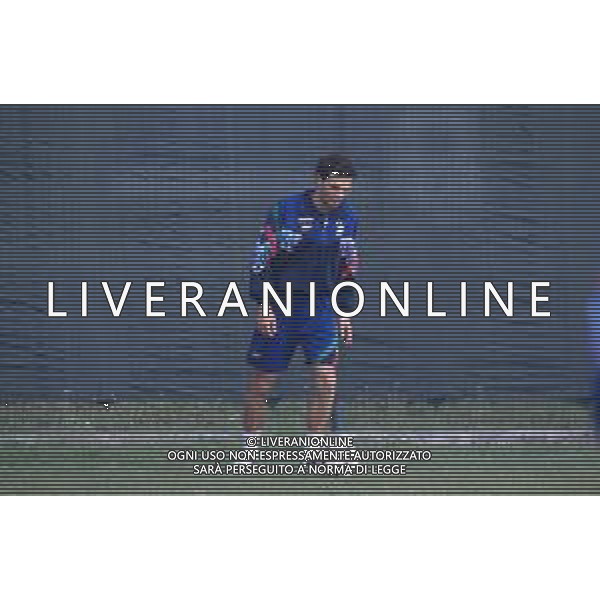 DIAP-RETROSPETTIVA GIULIO FALCONE CALCIATORE NELLA FOTO GIULIO FALCONE IN ALLENAMENTO CON LA NAZIONALE ITALIANA UNDER 21 AG ALDO LIVERANI SAS