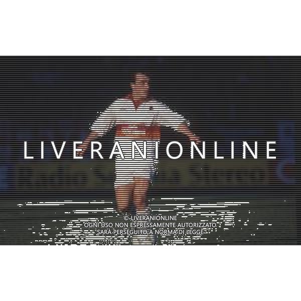 DIAP-RETROSPETTIVA GIOVANNI PIACENTINI CALCIATORE NELLA FOTO GIOVANNI PIACENTINI CON LA MAGLIA DELLA ROMA CALCIO AG ALDO LIVERANI SAS