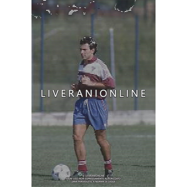 DIAP-RETROSPETTIVA GIORGIO BRESCIANI CALCIATORE NELLA FOTO GIORGIO BRESCIANI CON LA MAGLIA DELLA REGGIANA CALCIO AG ALDO LIVERANI SAS