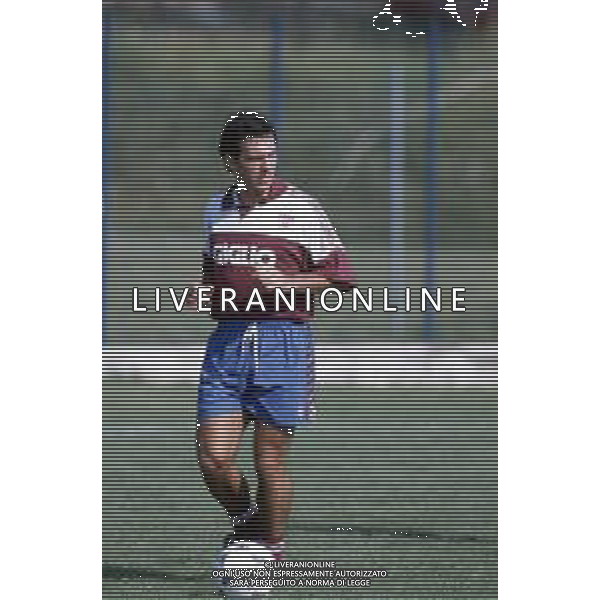 DIAP-RETROSPETTIVA GIORGIO BRESCIANI CALCIATORE NELLA FOTO GIORGIO BRESCIANI CON LA MAGLIA DELLA REGGIANA CALCIO AG ALDO LIVERANI SAS